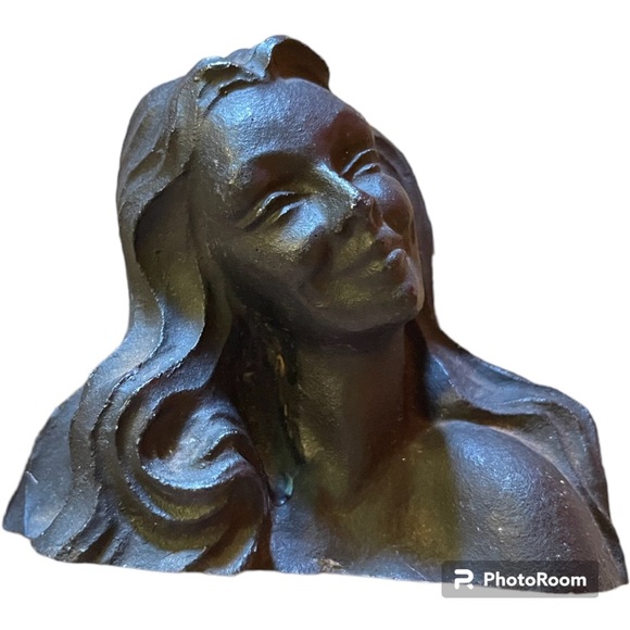 Frank Schirman 1967 Kanani(Beautiful One) Black Coral Hawaii Hand Carved Women - Picture 1 of 3